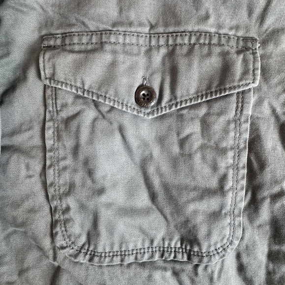 Levis Shirt Jacket Mens 2XL Gray Sherpa Lined Button Up Workwear Western Shacket - Picture 3 of 16